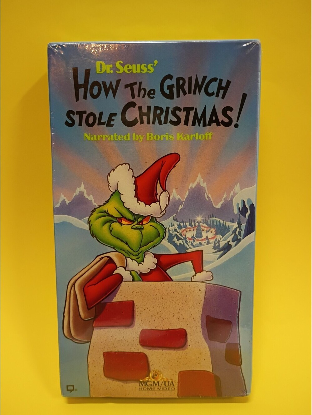 Vintage-Sealed-1994 VHS Dr. Seuss' How the Grinch Stole Christmas Y2K